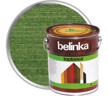 Белинка Топлазурь (Belinka Toplasur) Декоративное лазурное покрытие №19 зеленый 10 л